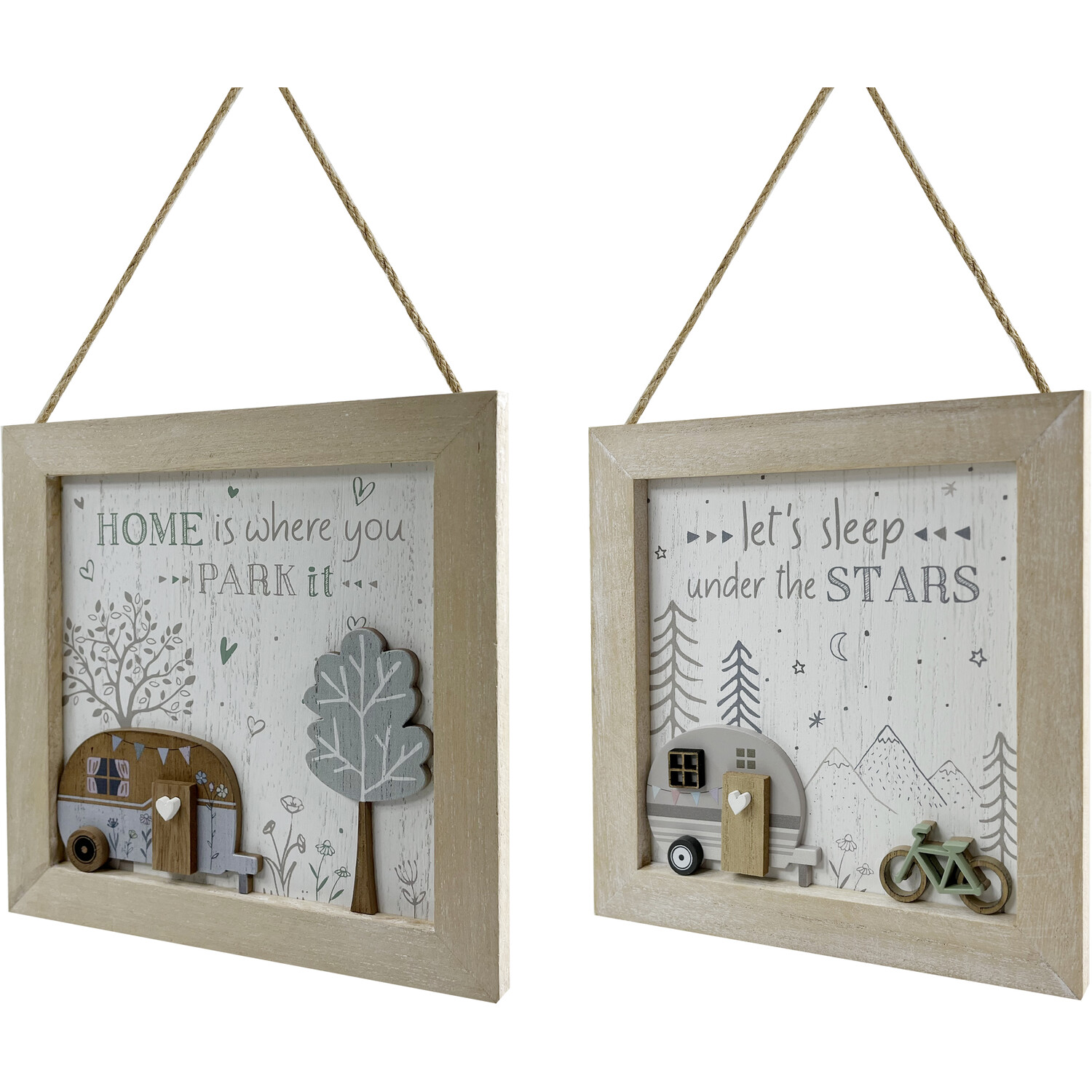 Caravan Slogan Hanging Sign - Natural Image 2