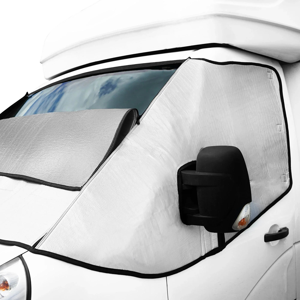 MonsterShop Motorhome Aluminium Film Windscreen Cover with Storage Pocket and Carry Bag Image 3