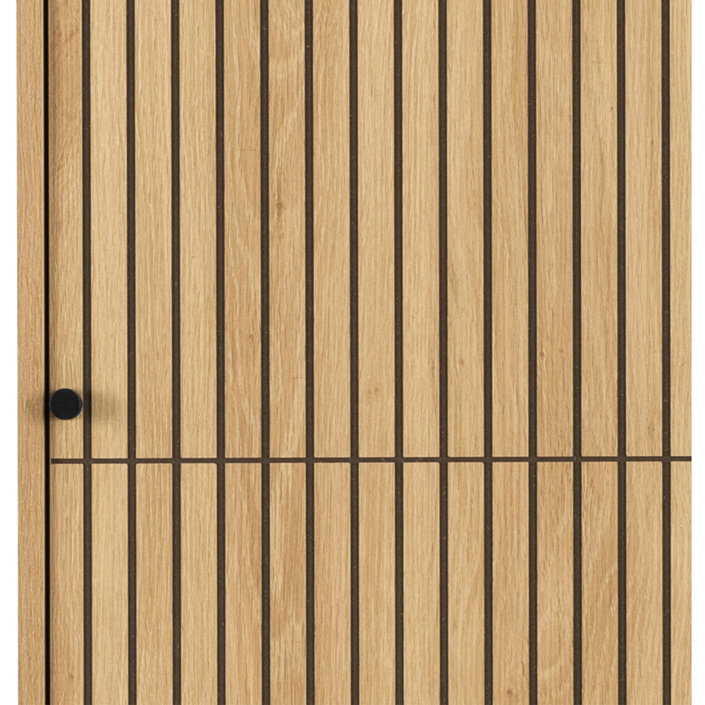 Furniture To Go Albany Oak and Black 2 Door Wardrobe Image 8