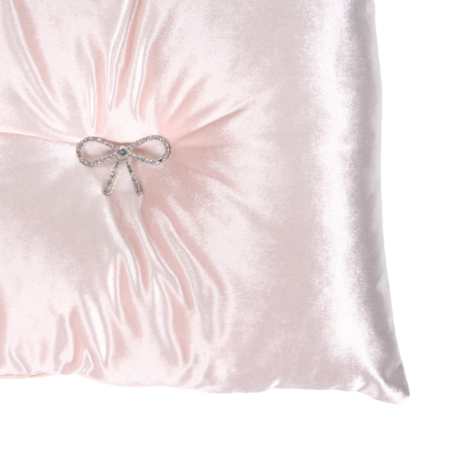 Bow Embellished Cushion Pink Image 3
