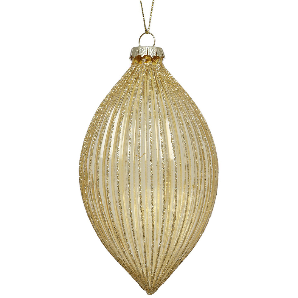 Gold Ridged Sequin Glitter Droplet - Gold Image 2