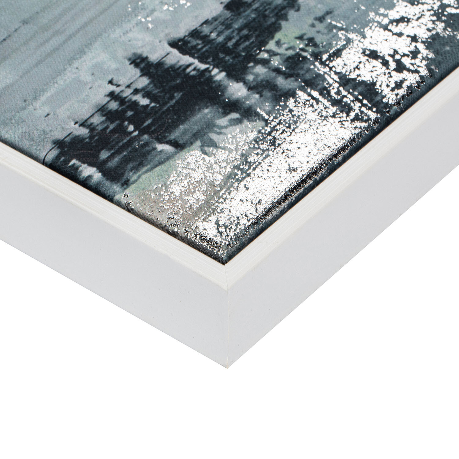 Blue Serenity Abstract Framed Art - Multicolour Image 4