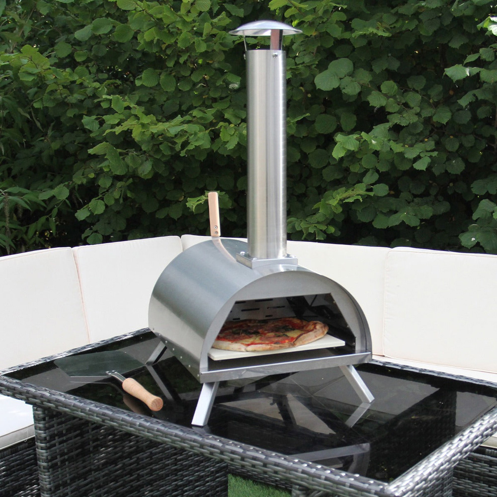 MonsterShop Outdoor Table Top Pizza Oven with Accessories Image 2