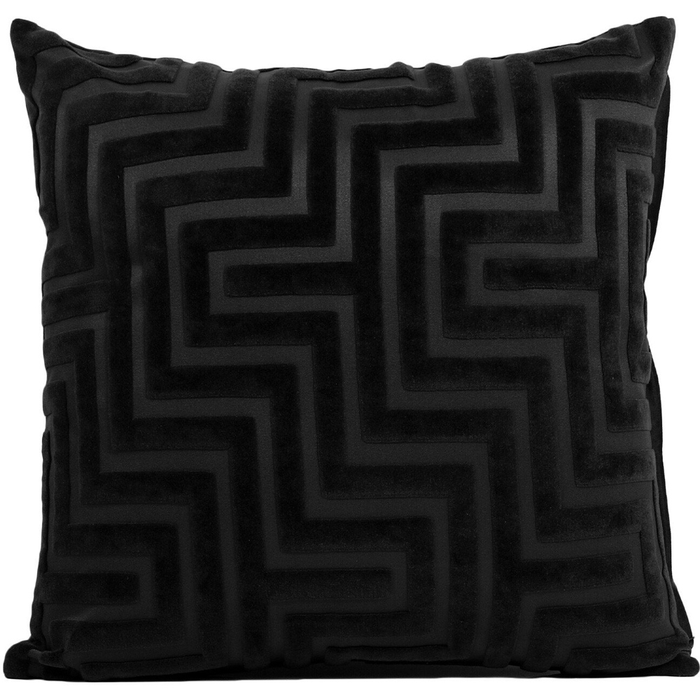 Divante Arlo Black Velvet Cushion Covers 45 x 45cm Image 2