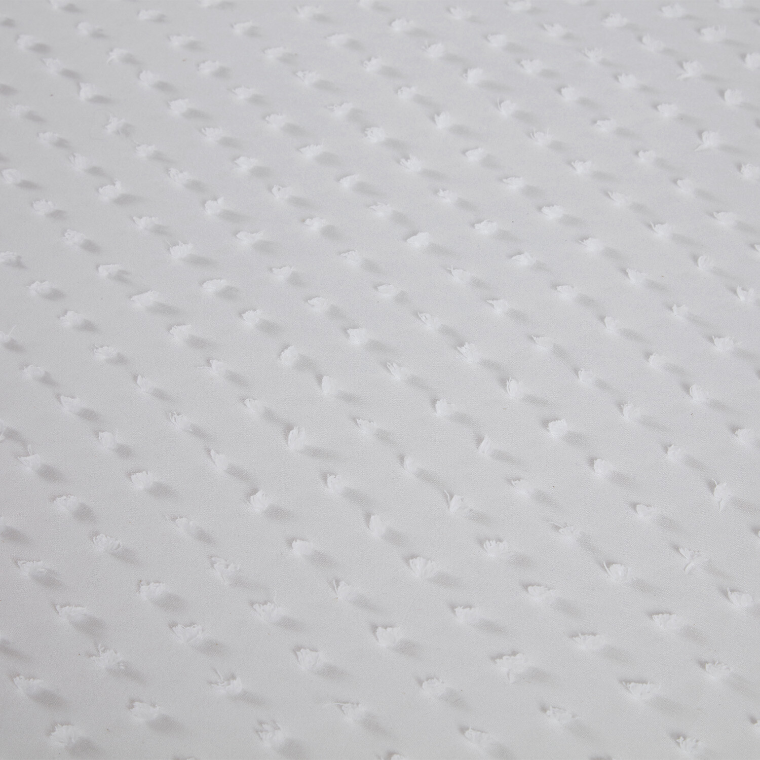 Sienna Tufted Dot Duvet Cover and Pillowcase Set - White / King Image 4