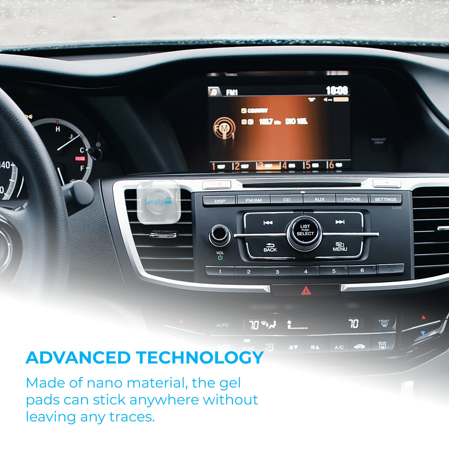 Simply Auto Anti Slip Gel Pad Phone Holder - Clear Image 4