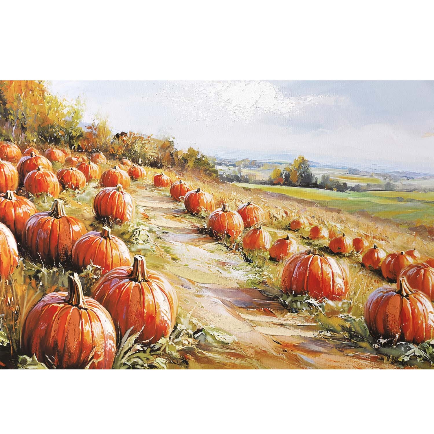 Pumpkin Patch Framed Wall Art Multicolour Image 6
