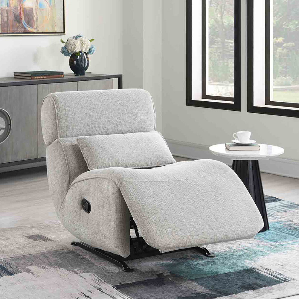 Inverin Linen Manual Recliner Rocker Chair Image 3