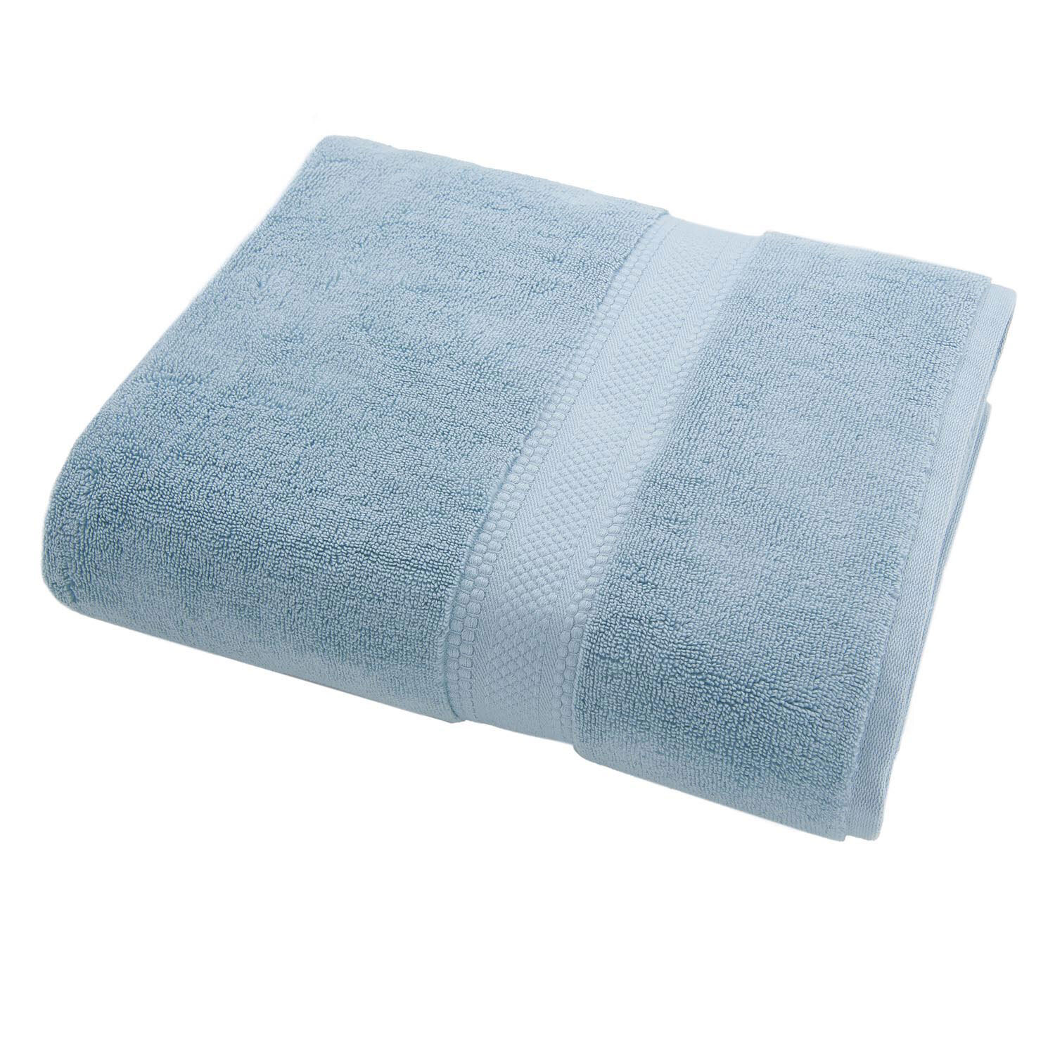 Divante Deluxe Cotton Glacier Grey Bath Towel Image 2
