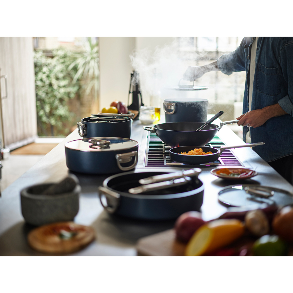 Joseph Joseph Space Blue Ceramic Folding Handle Non-Stick Frying Pan 30cm Image 9