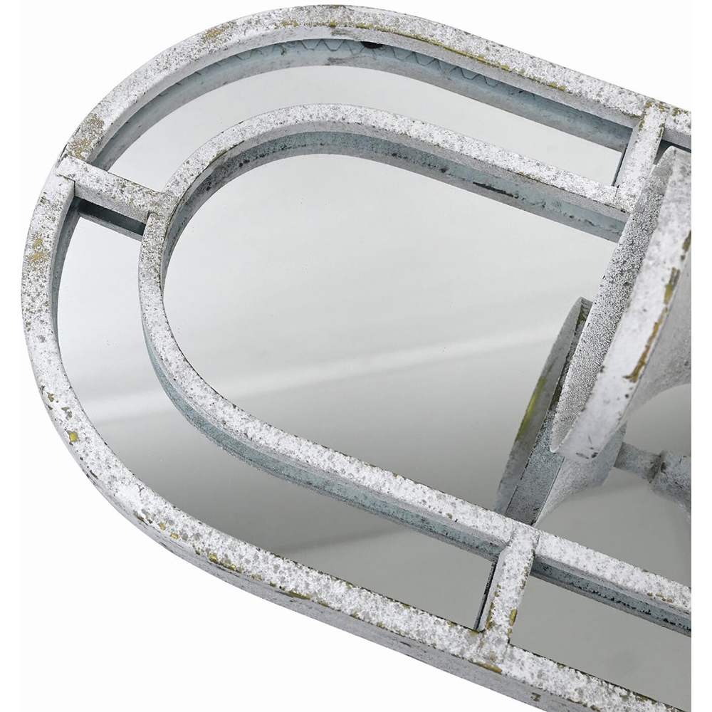 Rustic Arched Mirrored Candle Holder - Grey Image 3