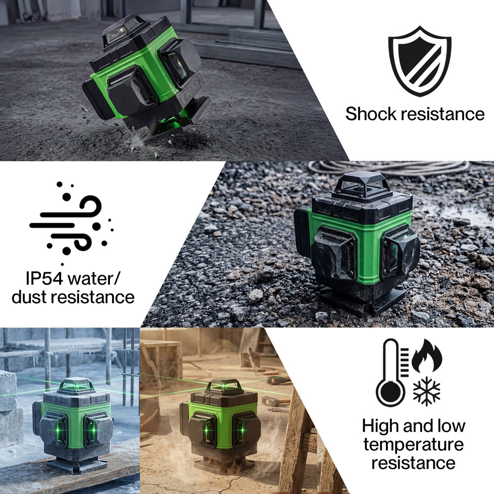Traderight HW0308-UK Green 4D Cross Line Self-Levelling Laser with Tripod Image 7