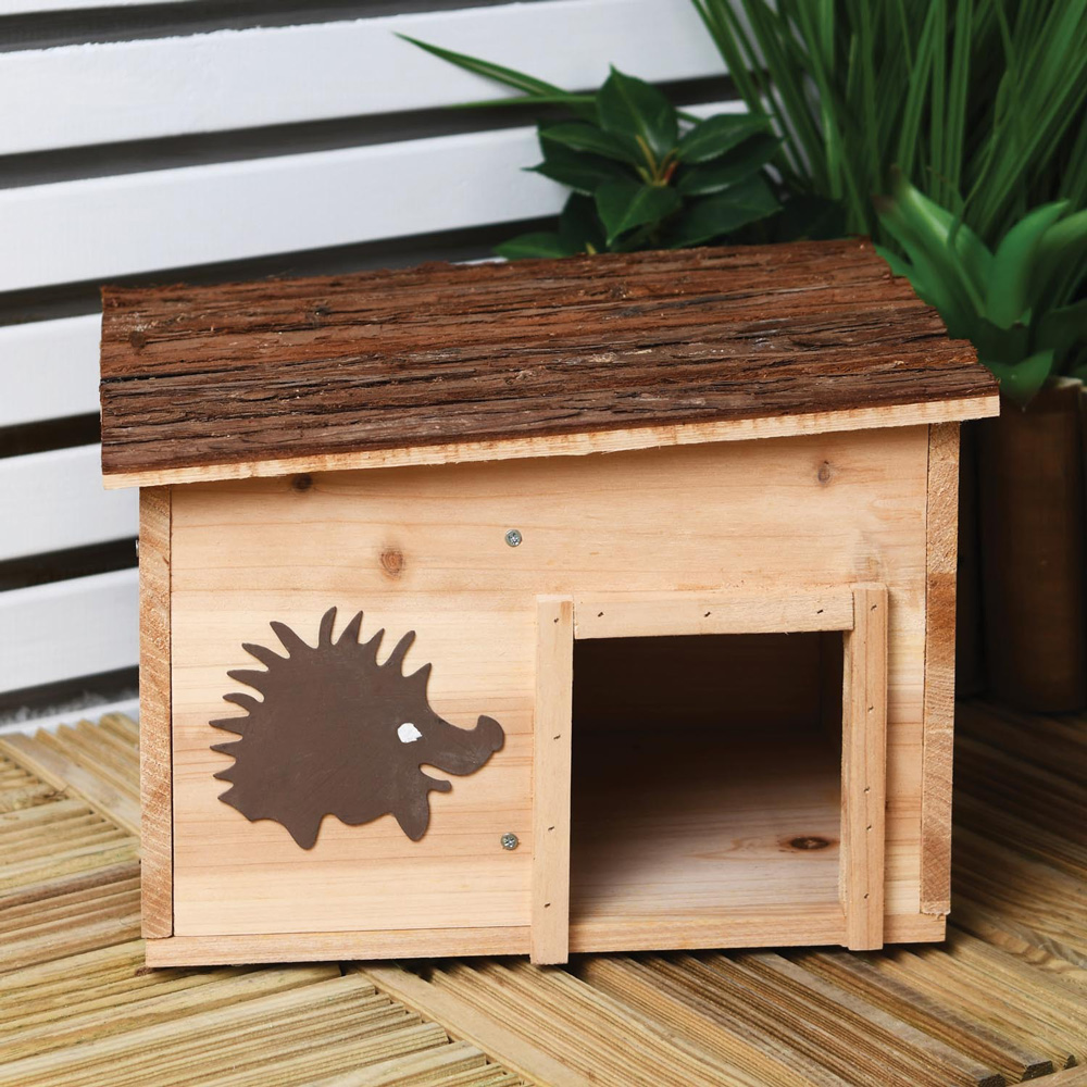 Hedgehog Wooden House - Natural Image 2