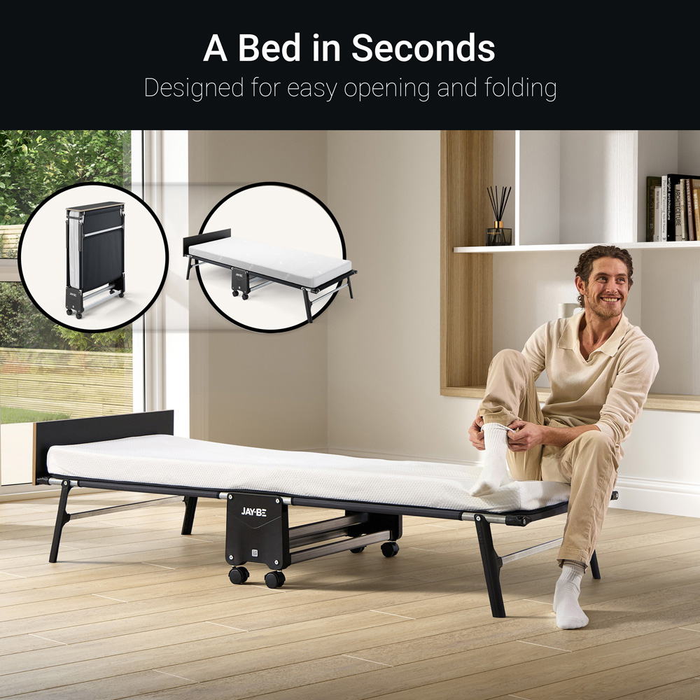 Jay-Be RM80 Single Rollaway Folding Bed with Memory Mattress Image 5
