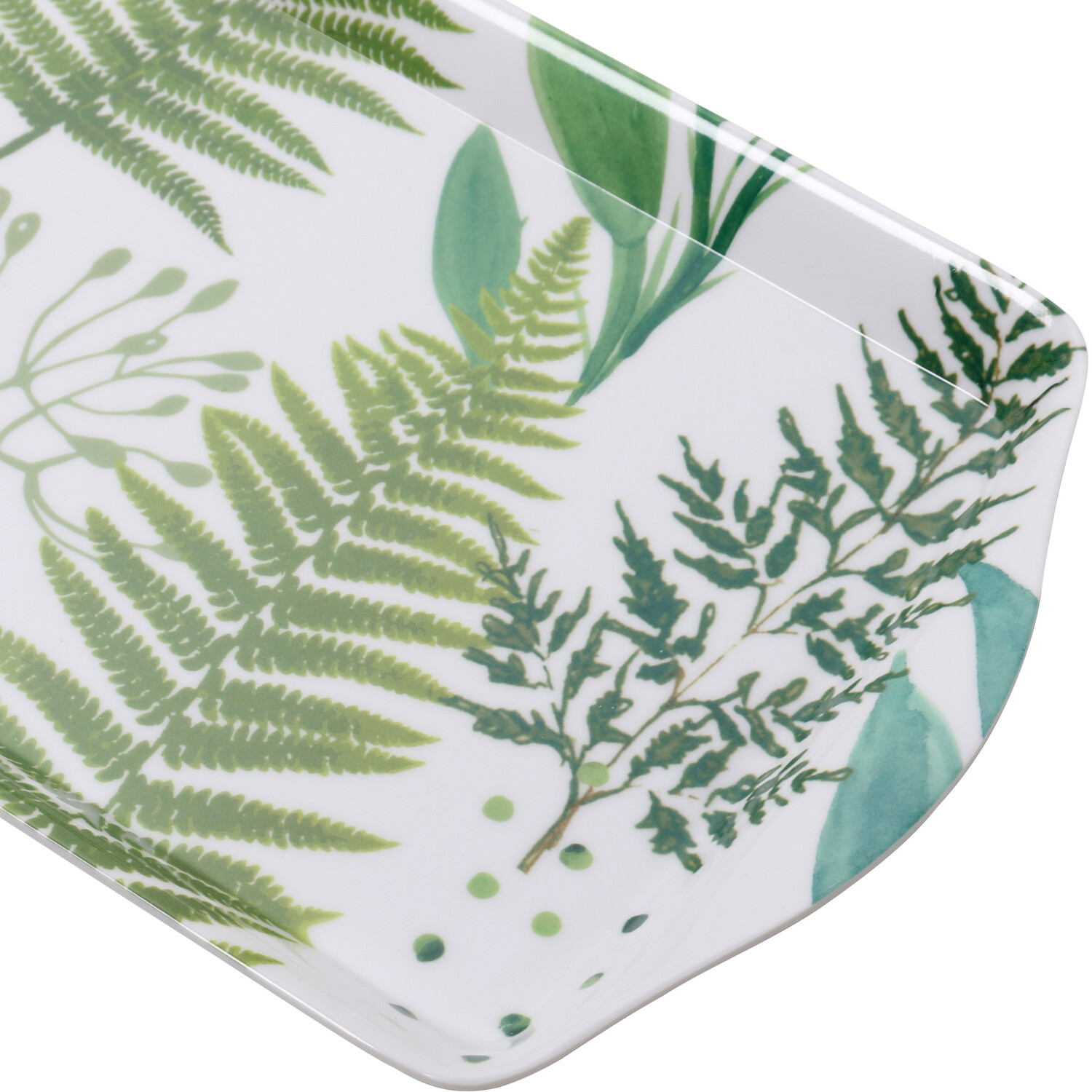 Botanical Fern Tray - Green / Long Drinks Tray Image 2