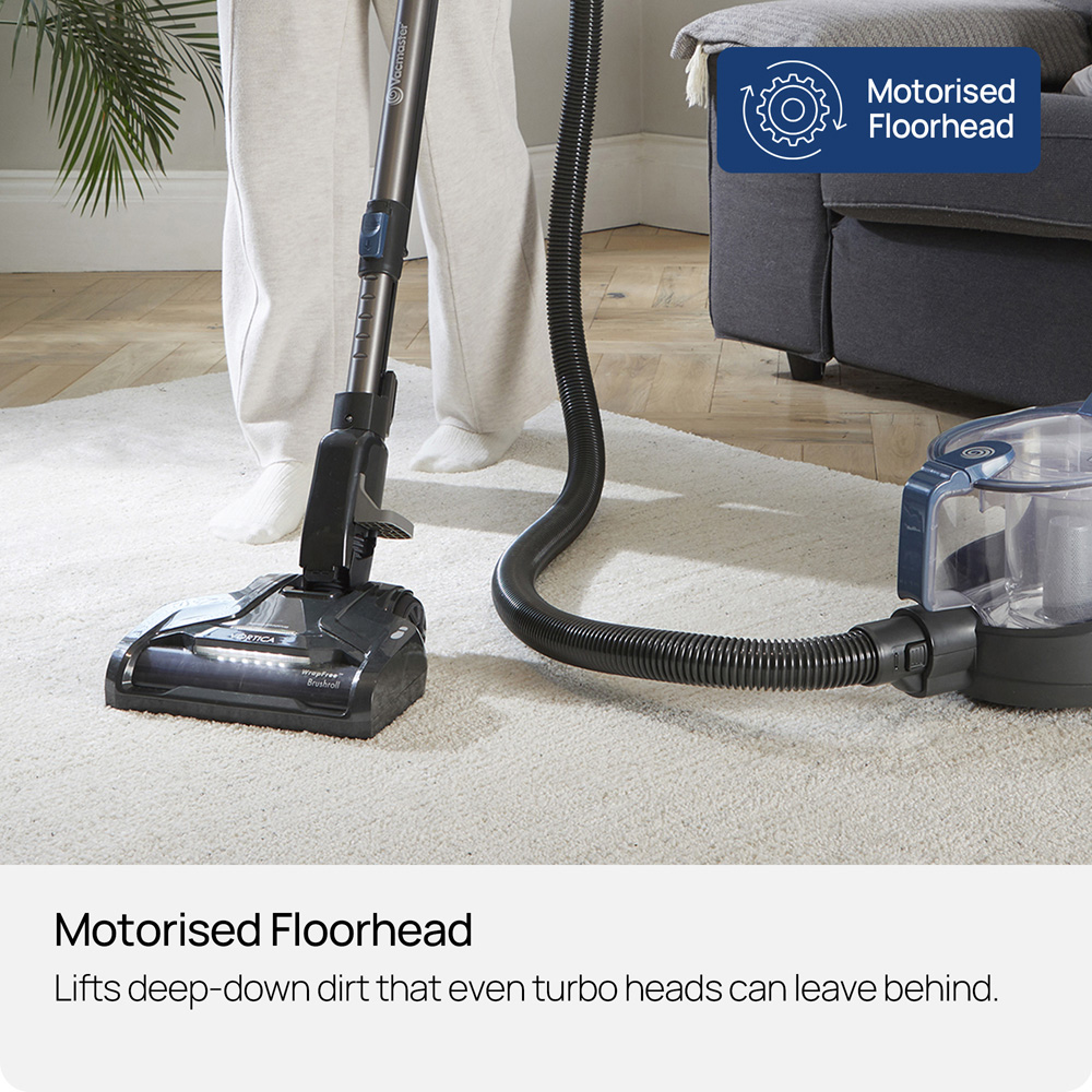 Vacmaster Vortica CC0201EHUK Bagless Cylinder Vacuum Cleaner with Powered Brush Bar 650W Image 4