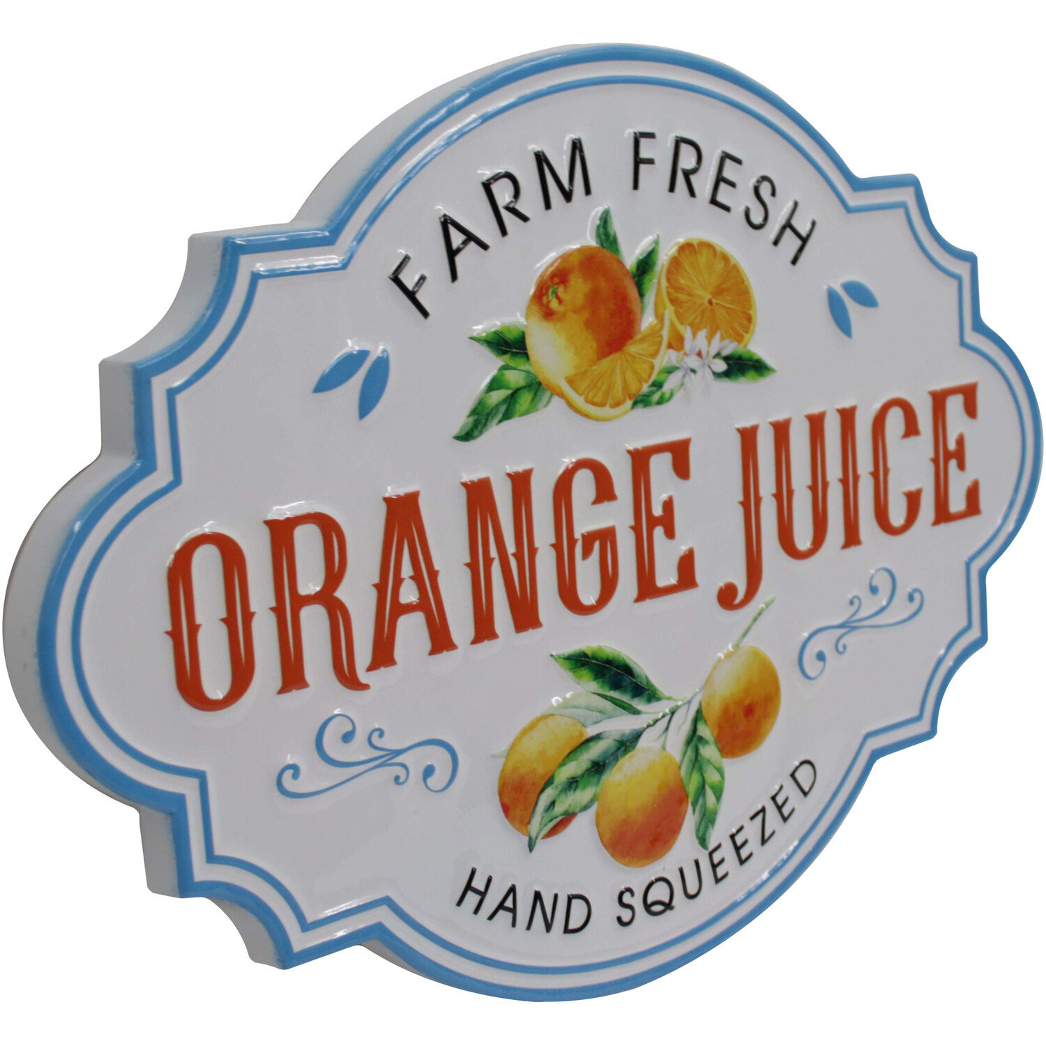 Orange Juice Metal Sign Image 2