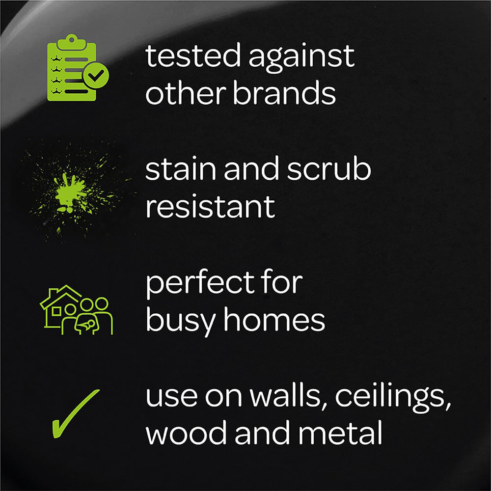 Crown EasyClean Matt Paint - Pure Brilliant White 5L. Image 5
