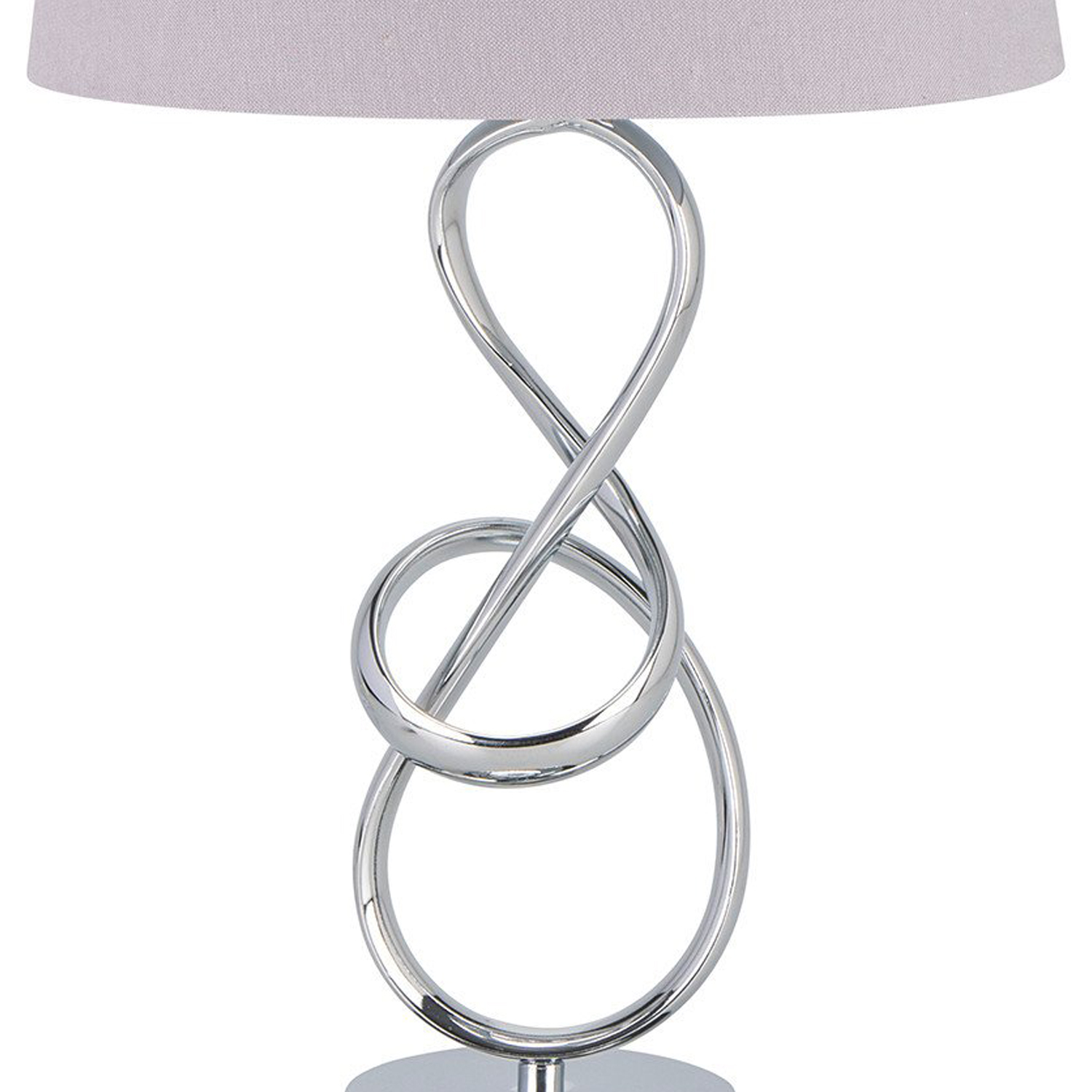 Silver Sculpture Modern Ornate Table Lamp Image 3