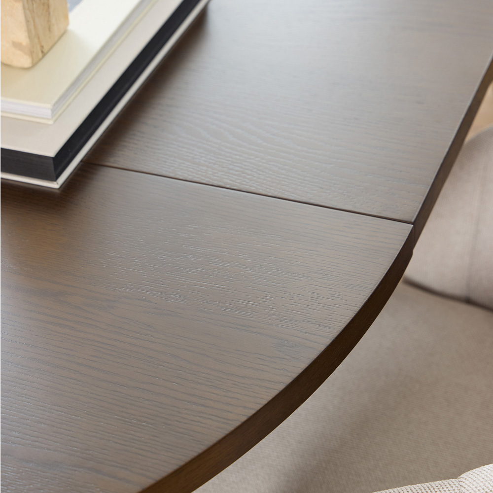 Furniture To Go A-Line Smoked Oak 6 Seater 120-220cm Extendable Round Dining Table Image 7