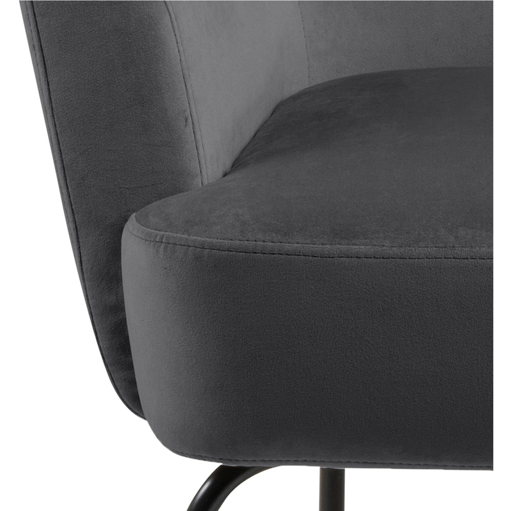 Furniture To Go Melissa Dark Grey Lounge Chair Image 6