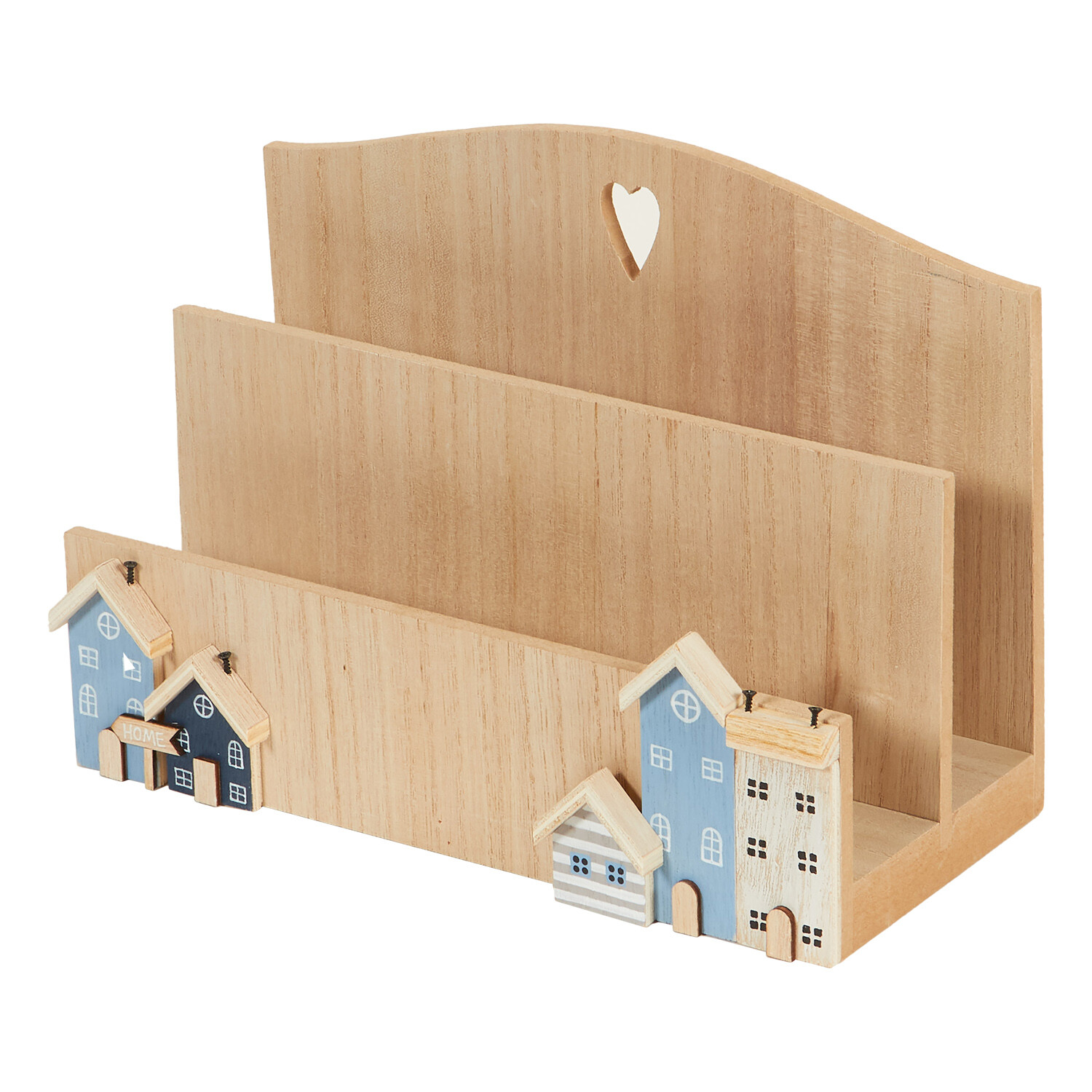 Beach Hut Letter Holder - Wood Image 2