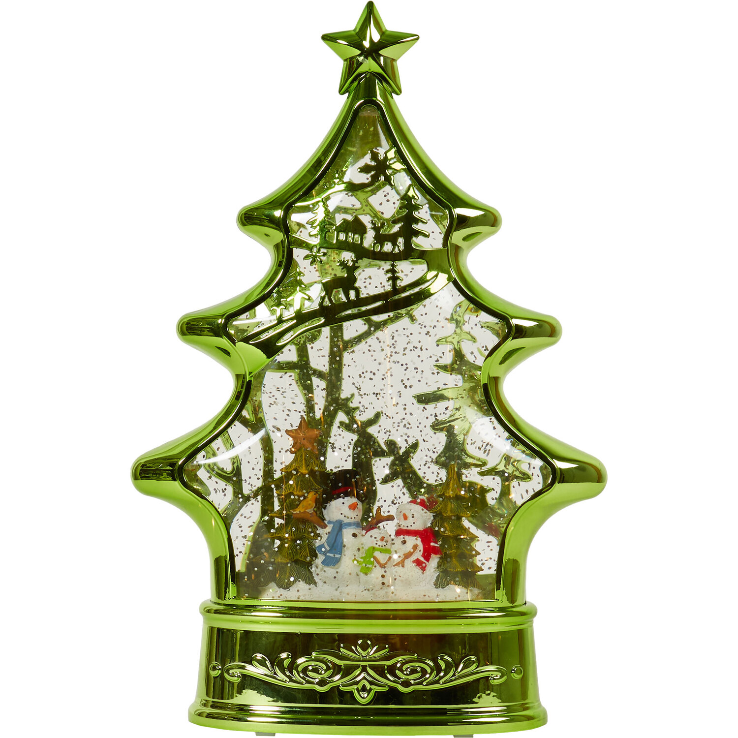LED Snowman Family Tree Christmas Decoration - Green Image 4