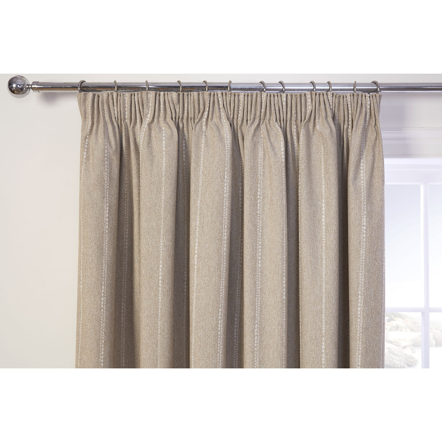 Padstow Thermal Curtain - Natural / 229cm Image 3