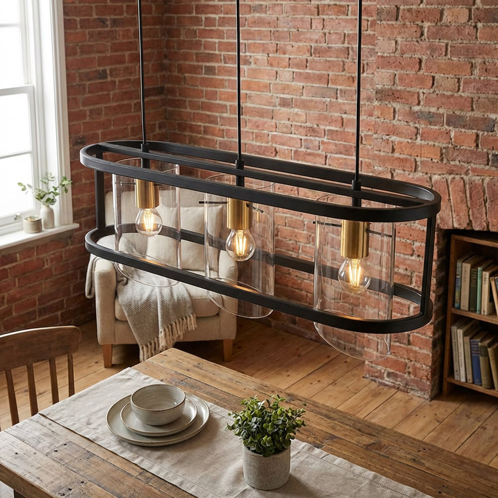 Paramount Black 3 Pendant Ceiling Light Image 3