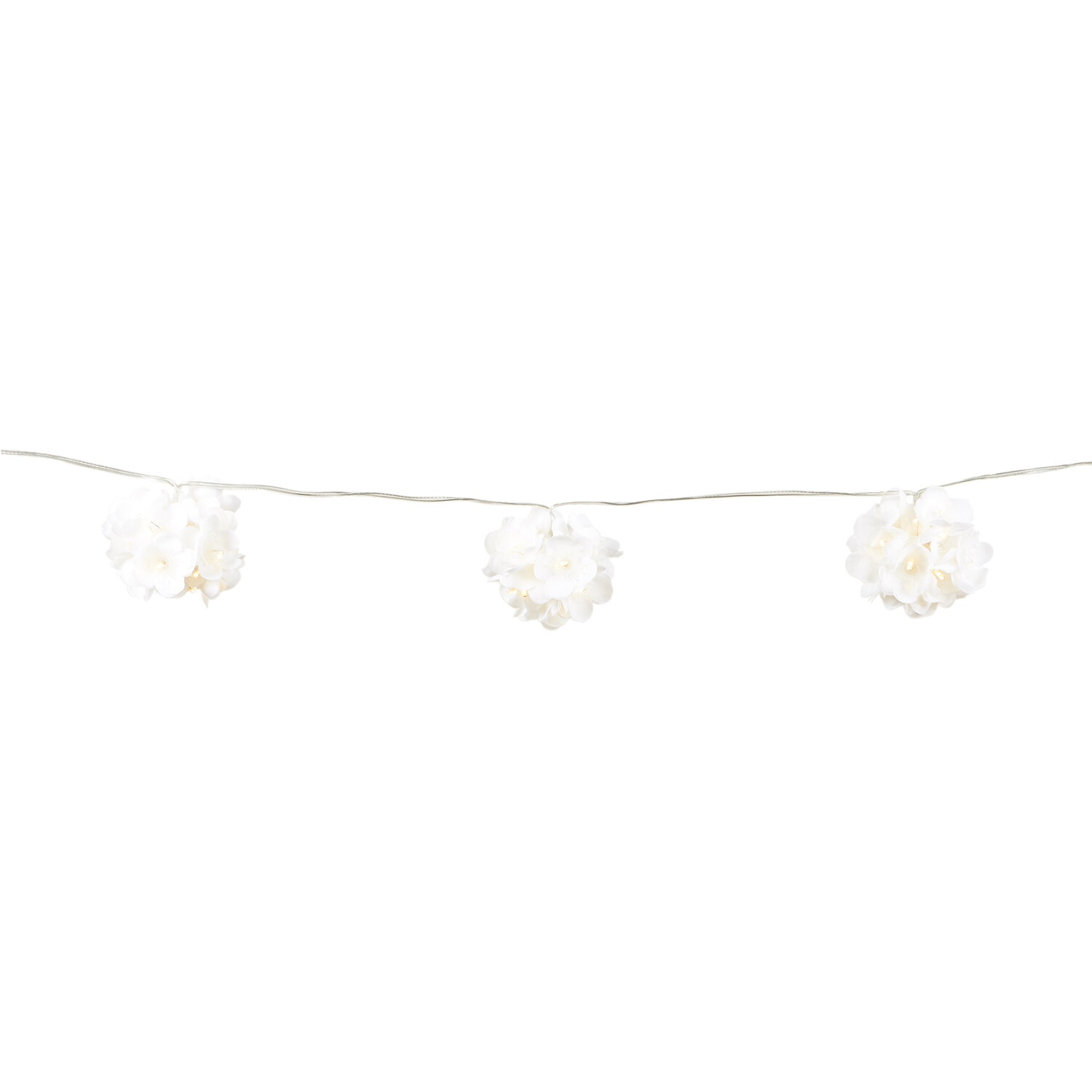 10 Solar Flower Bouquet String Lights - White Image 2
