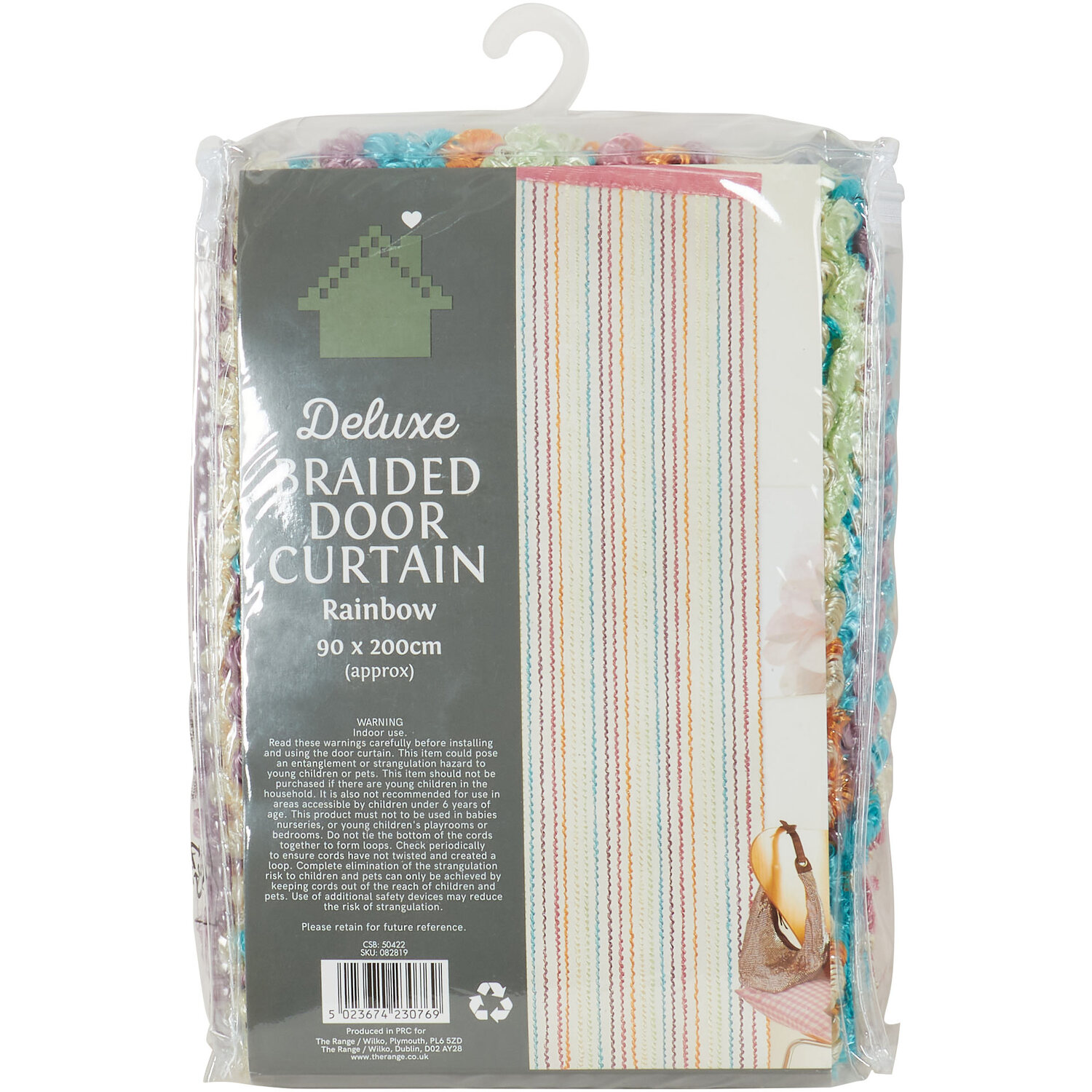 Deluxe Rainbow Braided Door Curtain Image 3