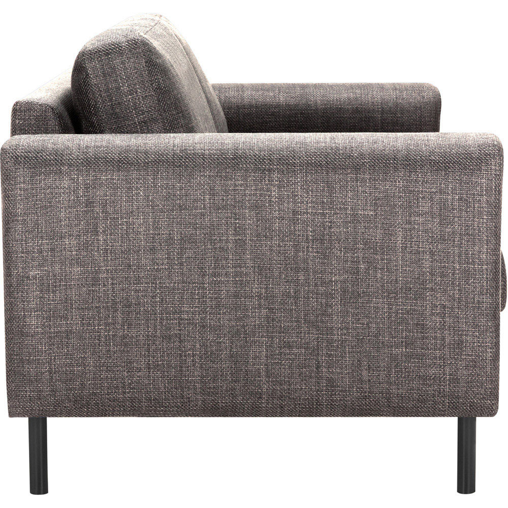 Furniture To Go Omaha Basel Light Grey Brown Fabric 2 Seater Sofa Image 5
