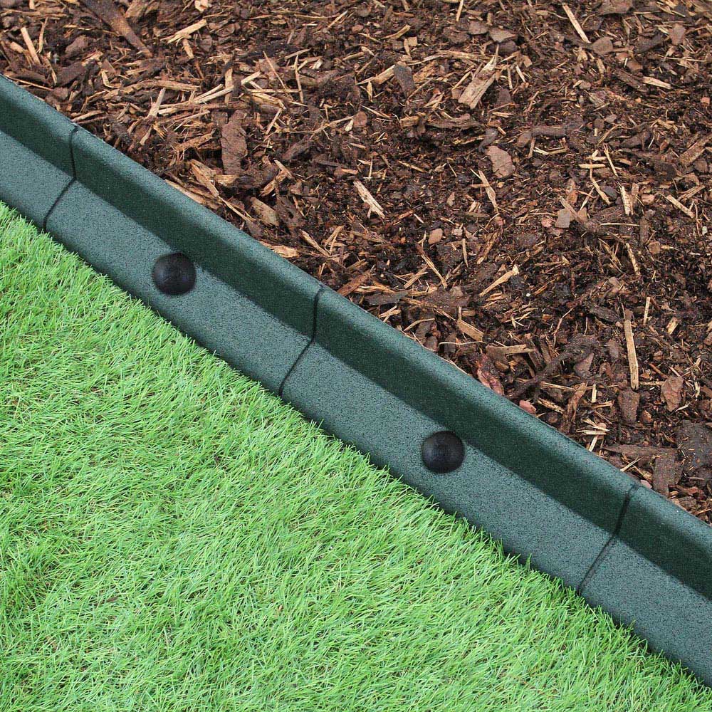 MonsterShop Green 4ft 10 Pack Flexible Lawn Edging Image 5