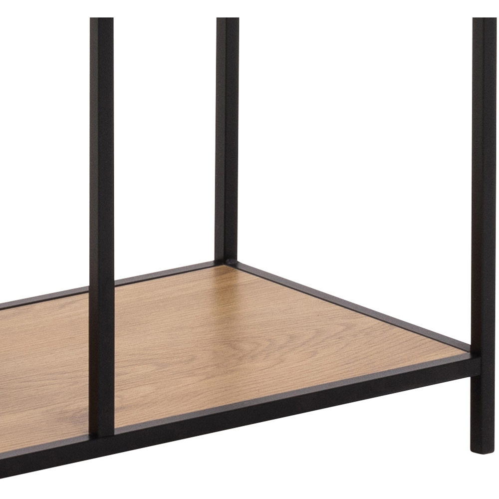 Furniture To Go Seaford Black and Wild Oak 2 Drawer 4 Shelf Tall Bookcase Image 3