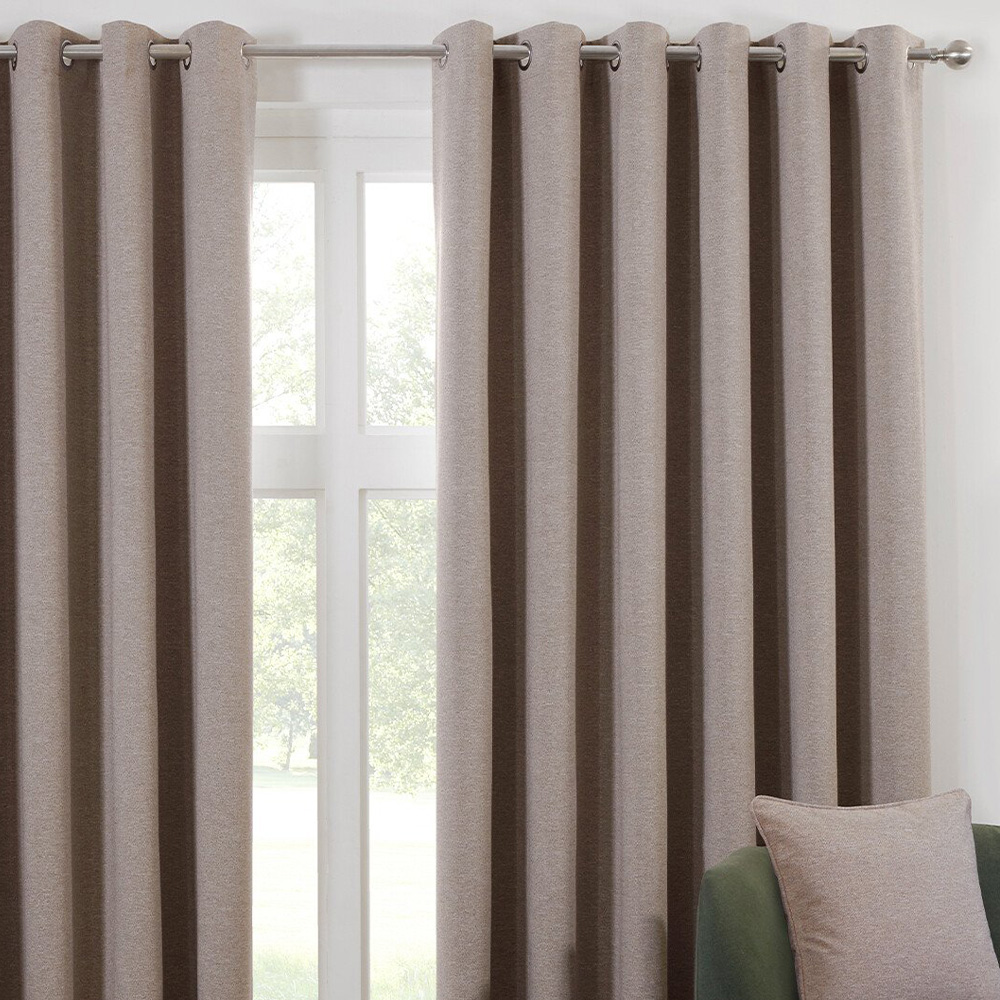 Dusk Eyelet Curtain Natural / 168cm / 229cm Image 3