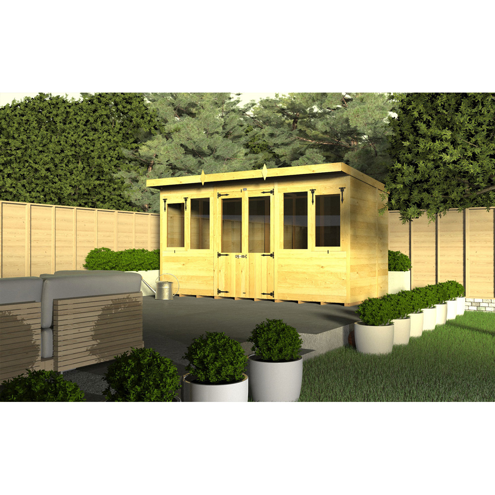 DIY Sheds 10 x 5ft Tongue and Groove Timber Pent Summerhouse Image 2