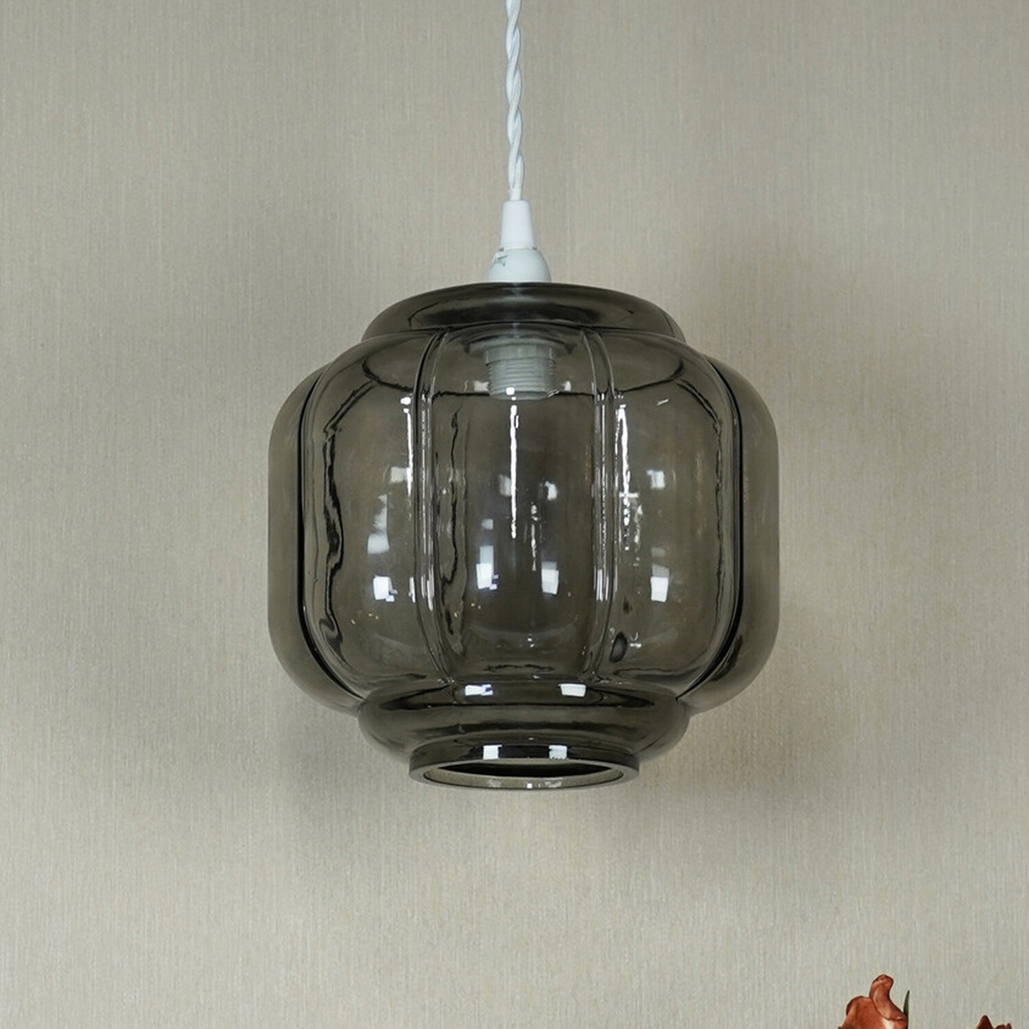 Nayeli Glass Pendant Grey Image 9