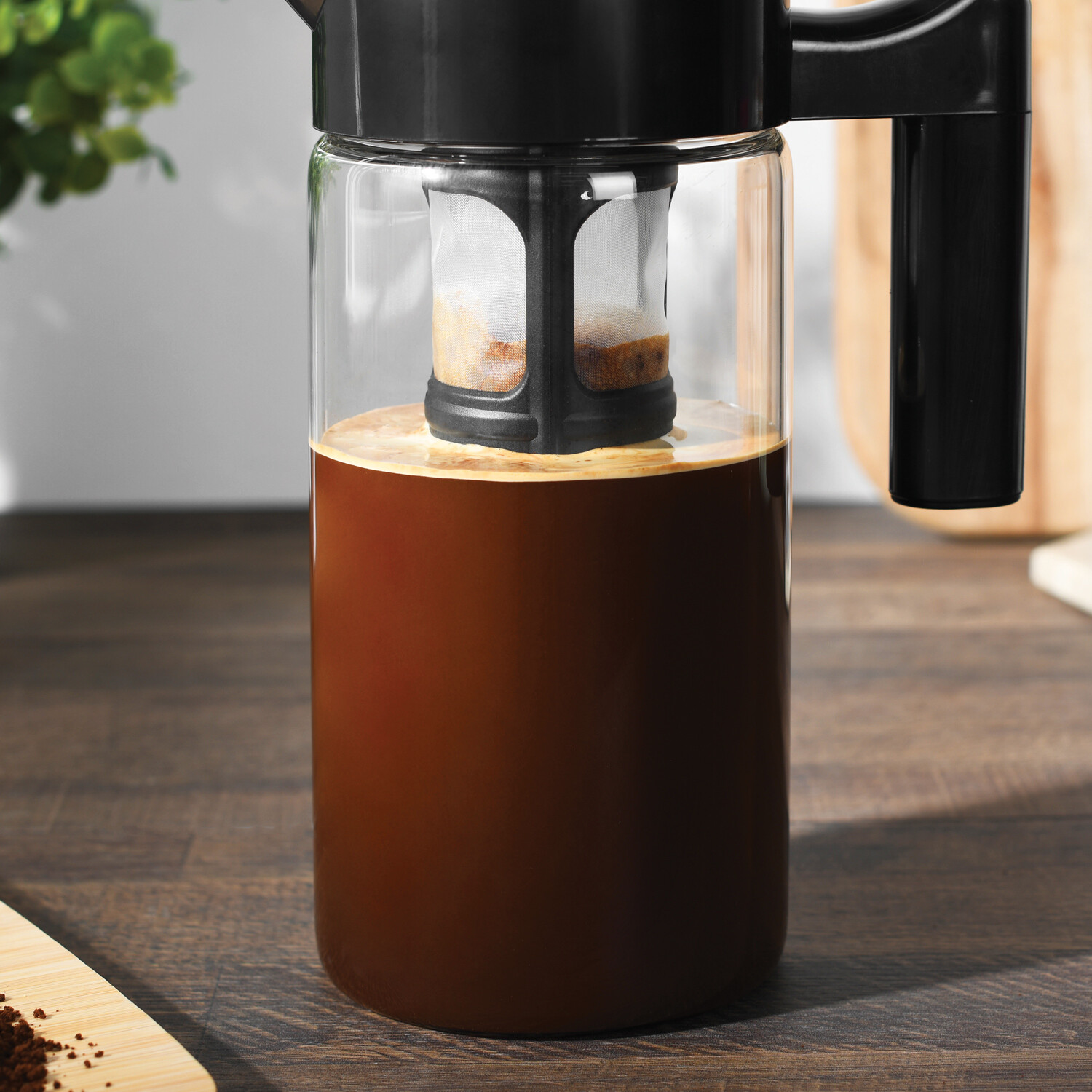 Glass Cold Brew Coffee Maker 1.3L Black Image 7