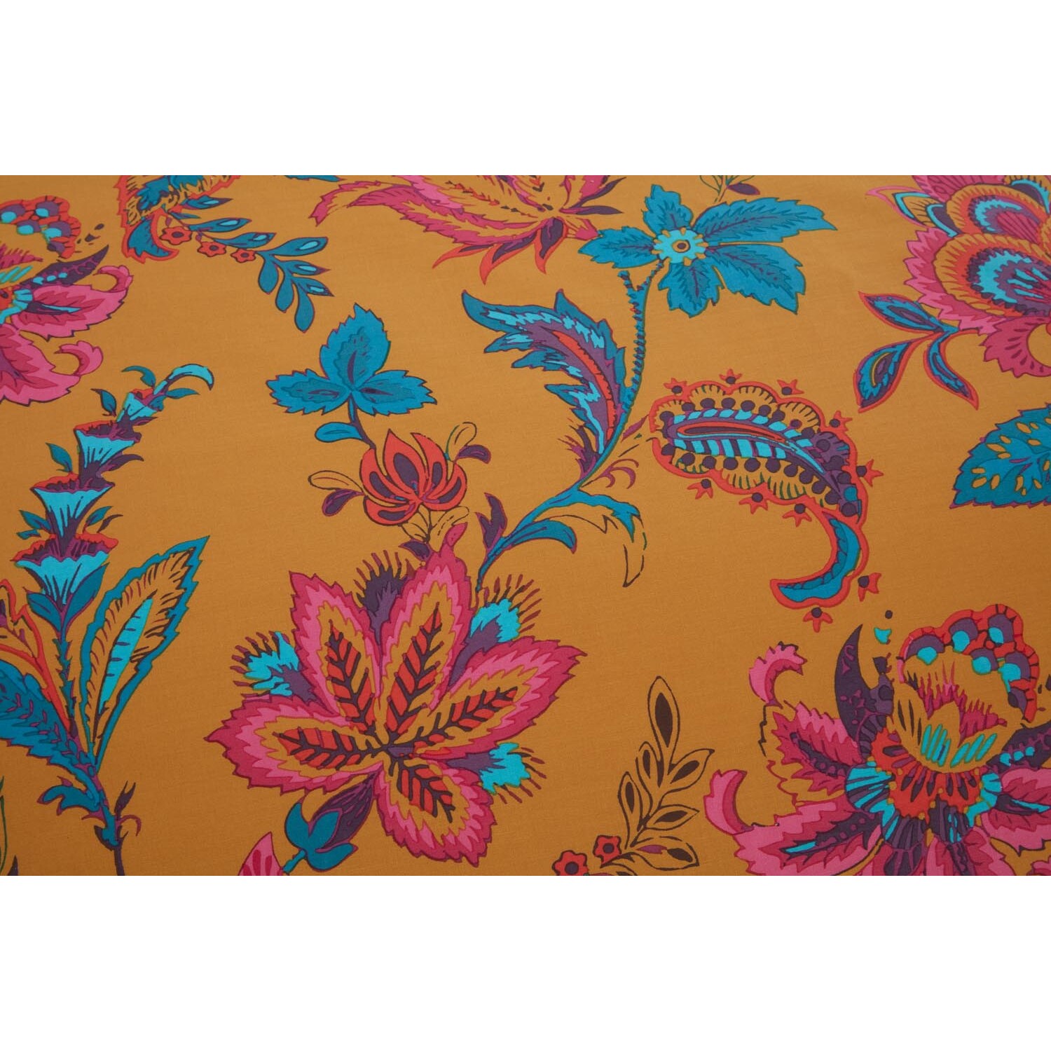 Divante Safia Duvet Cover and Pillowcase Set - Ochre / Double Image 5