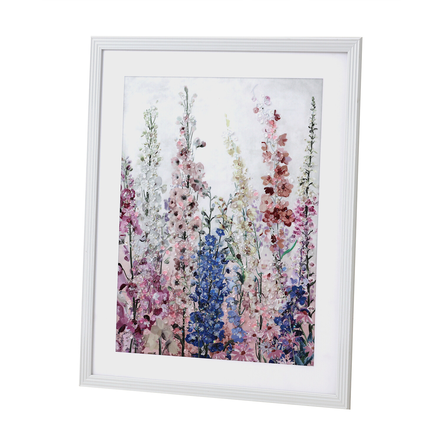 Wildflower Framed Crystal Art Image 2