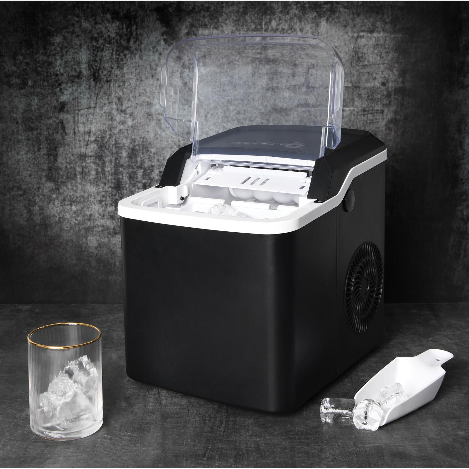 Ice Cube Maker 1.3L - Black Image 2