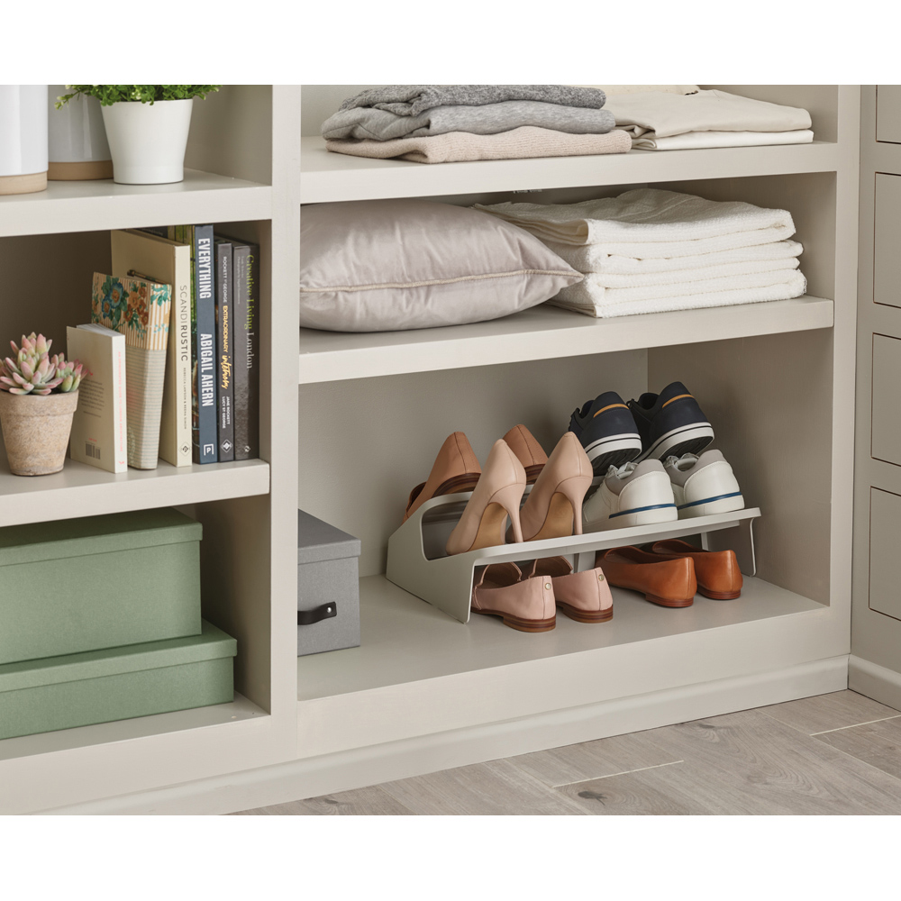 Joseph Joseph Shoe-In Ecru Space-Saving Large Shoe Rack Image 7