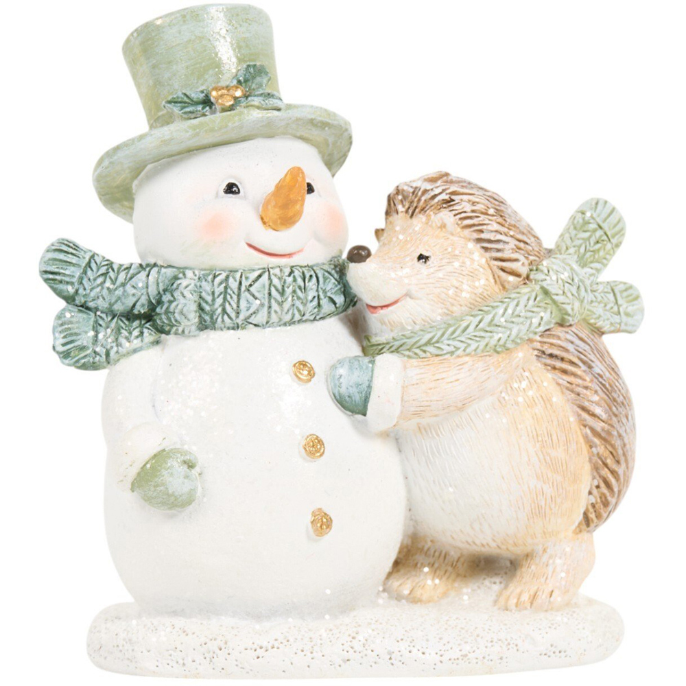 Sage Green Hedgehog Ornament Image 7