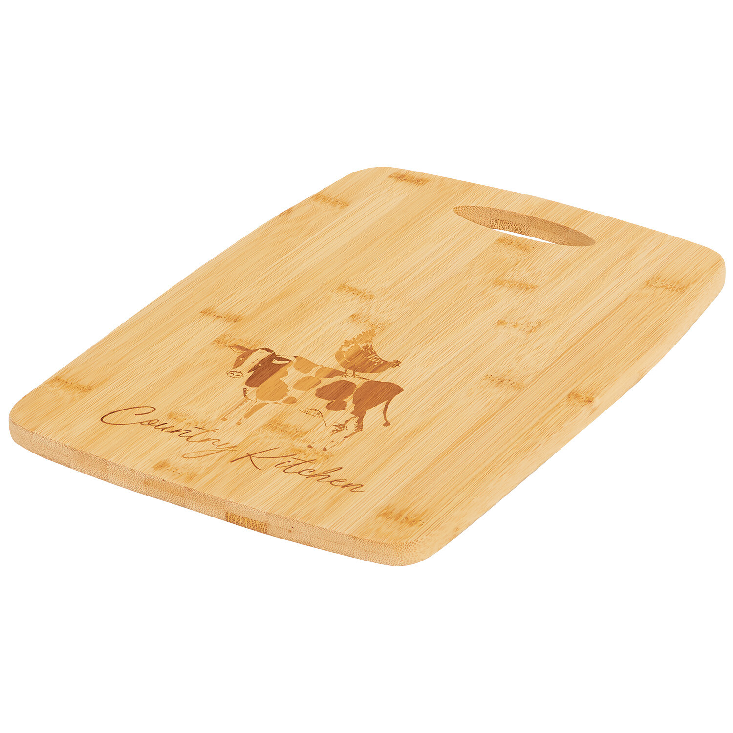 Daisy Farm Bamboo Cutting Board - Natural Wood Image 6