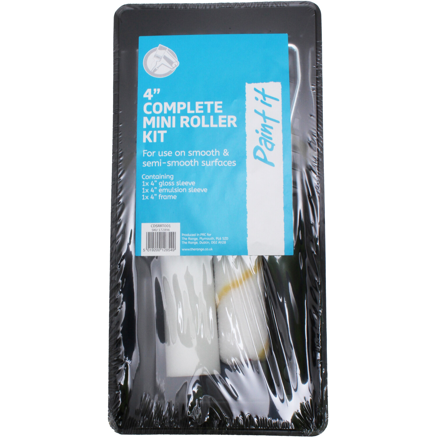 4 inch Paint Roller and Tray Set Image 2