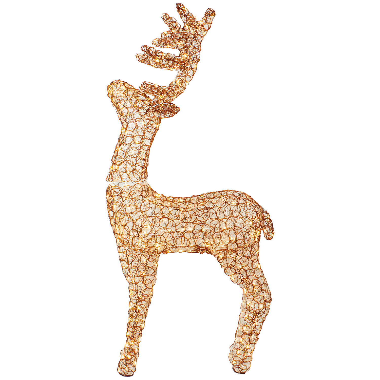 350 LED Brown Acrylic Stag Outdoor Light - Brown Image 3