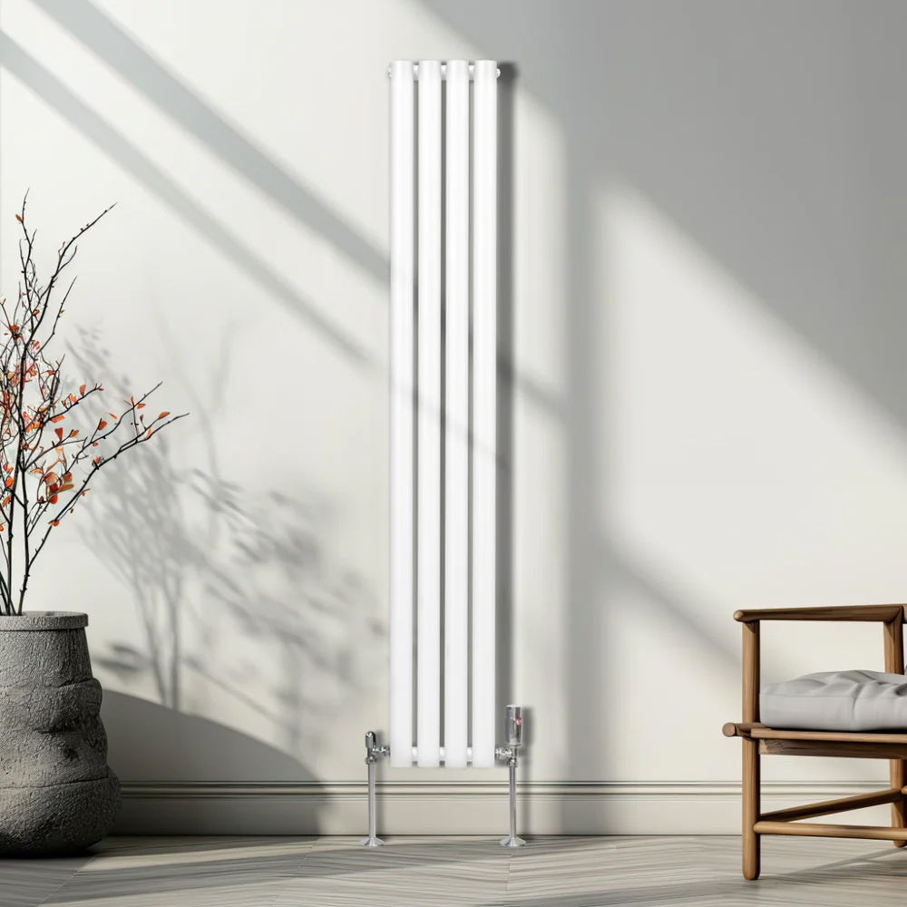 Monster Shop 2797BTU White Oval Column Radiator 1600 x 240mm Image 2