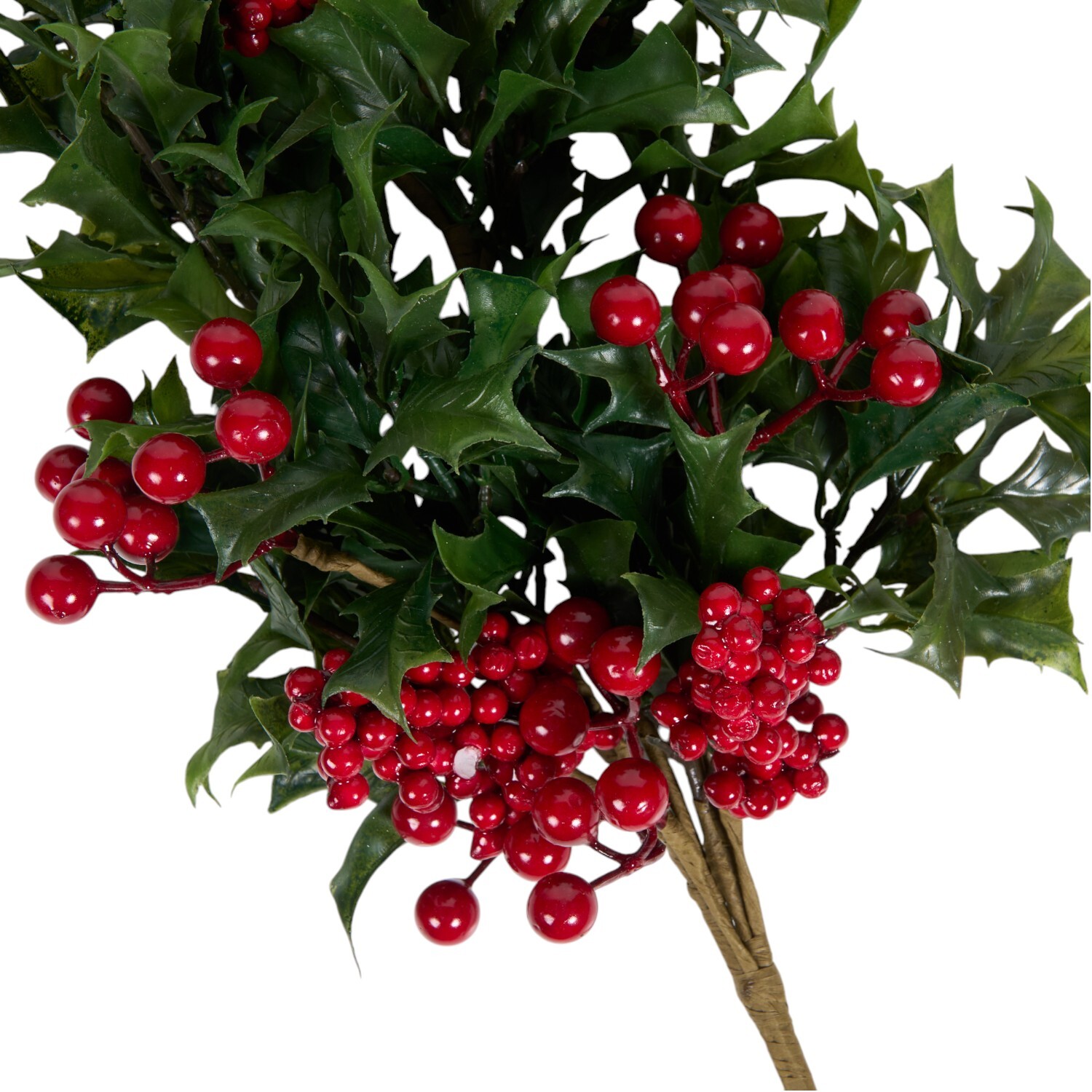 Red Berry and Holly Spray Image 4