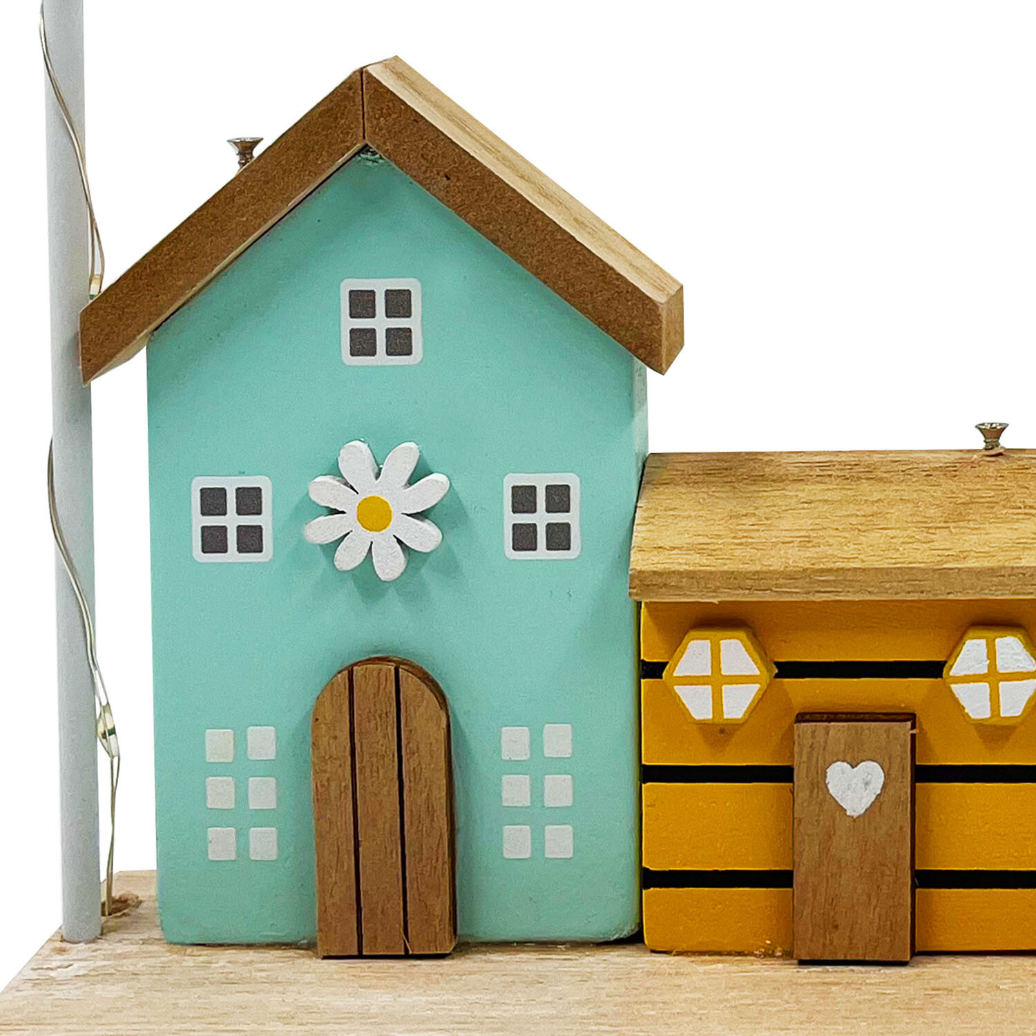 Happy Home LED Floral Bee Plaque - Multicolour Image 3