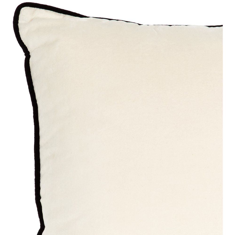 Divante Henley Velvet Cushion - Natural Image 3